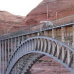 Highway bridge inspection, Under bridge maintenance, Railroad Snooper inspection truck.